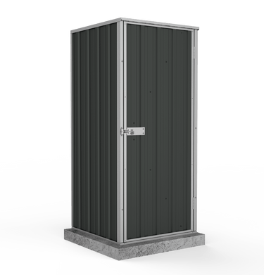 Absco 0.78mW x 0.78mD x 1.80mH Ezi Storage Garden Shed - Monument - Shed City